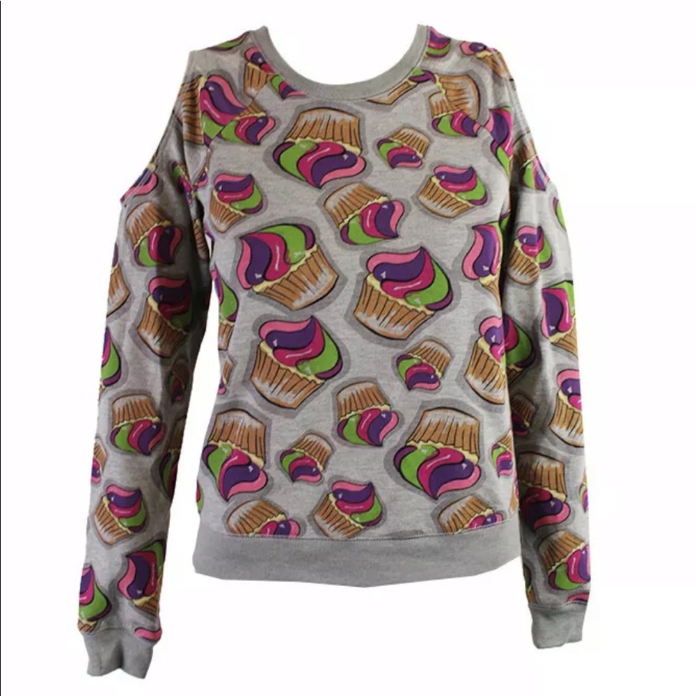 Trolls cold shoulder sweatshirt🧁